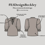 Verspielte Bluse - Beckley - Schnittmuster - Gr. 32-48 : - Sewando
