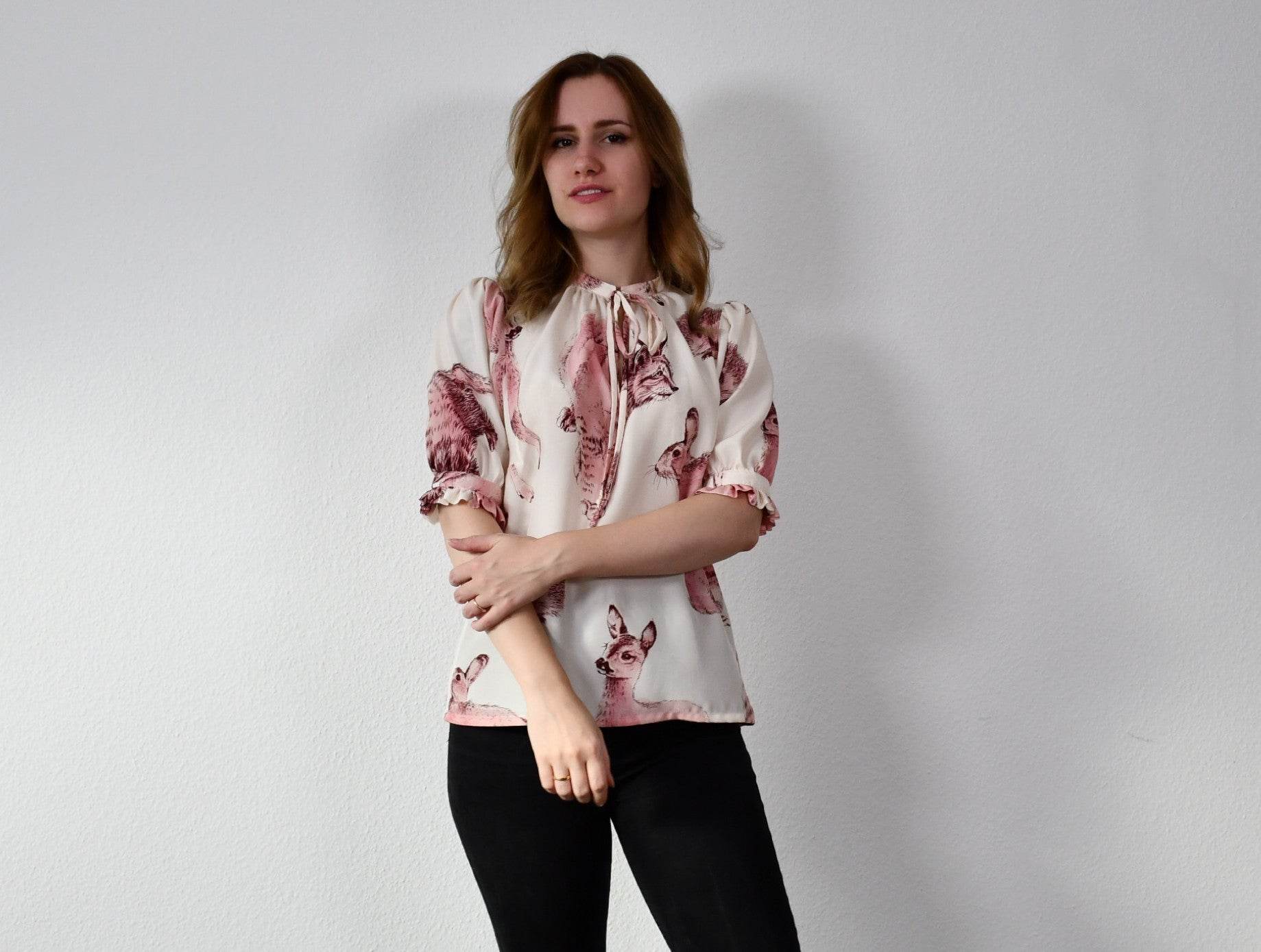Verspielte Bluse - Beckley - Schnittmuster - Gr. 32-48 : - Sewando