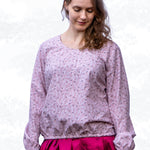 Schnittmuster Becky – Lockere Bluse mit Passe & Brustabnähern Gr. 34-50 / BU 80-116 - Sewando