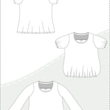 Becky – Lockere Bluse mit Passe & Brustabnähern Gr. 34-50 / BU 80-116 - Sewando