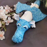 Schnittmuster Kuscheltier Drache "BEDDO TO GO" inkl.  Plotterdatei und Stickdatei