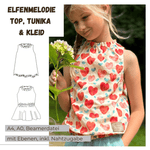 Schnittmuster Elfenmelodie – Oberteil, Tunika & Kleid Größen 86-140 : - Sewando