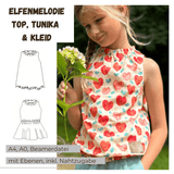 Schnittmuster Elfenmelodie – Oberteil, Tunika & Kleid Größen 86-140 : - Sewando