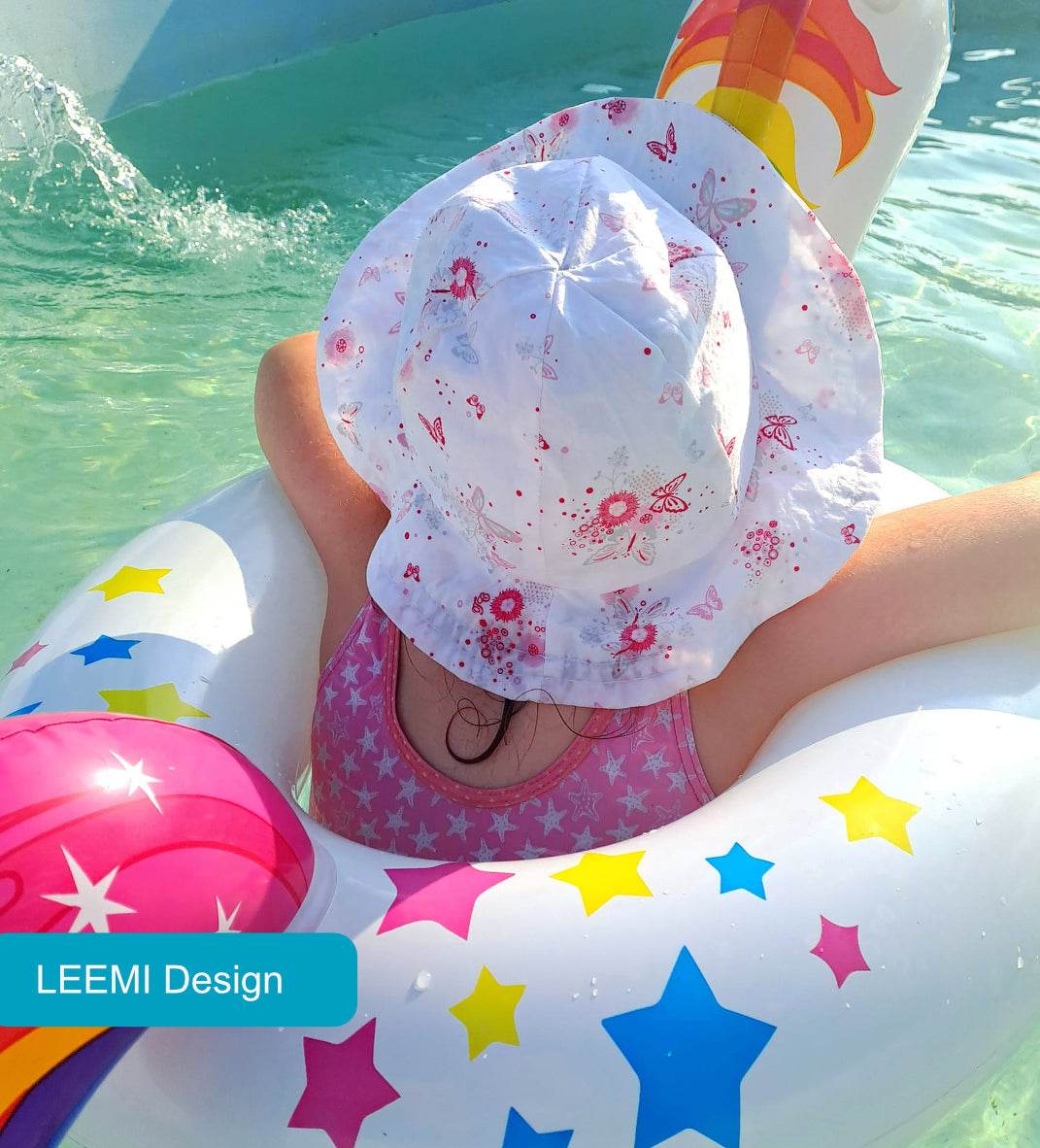 Schnittmuster Ebook Sommer Set Sonnenhut, Kopftuch, Badeponcho Gr. 86-128 : - Sewando