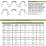 Schnittmuster Basicshirt Alpha Gr. 74 bis 152 - Sewando