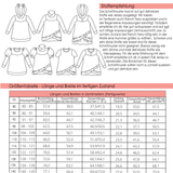 Schnittmuster Aya Pullover Kleid Gr. 80 bis 152 - Sewando