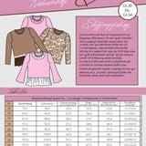 Ebook Schnittmuster Bea Rippshirt Damen Gr. 30 bis 54
