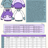 Schnittmuster SpringdaySweater unisex Gr. 74 bis 164