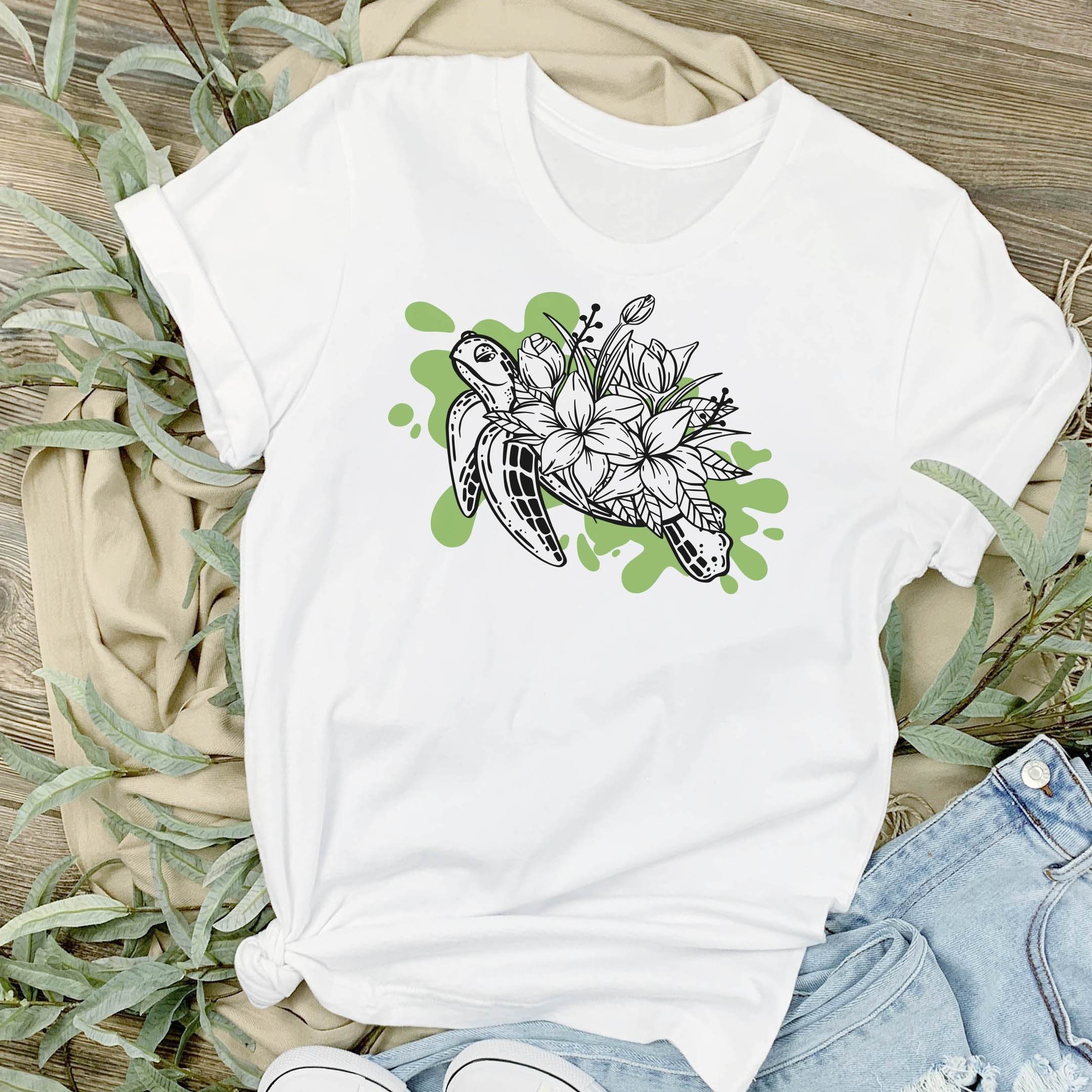 Plotterdatei Flower Turtle - Sewando