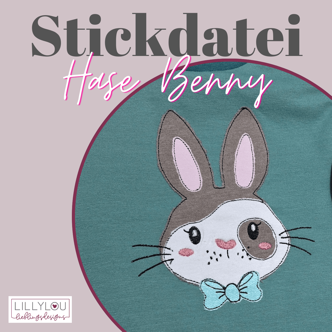 Stickdatei - Hase Benny & Boe - Sewando