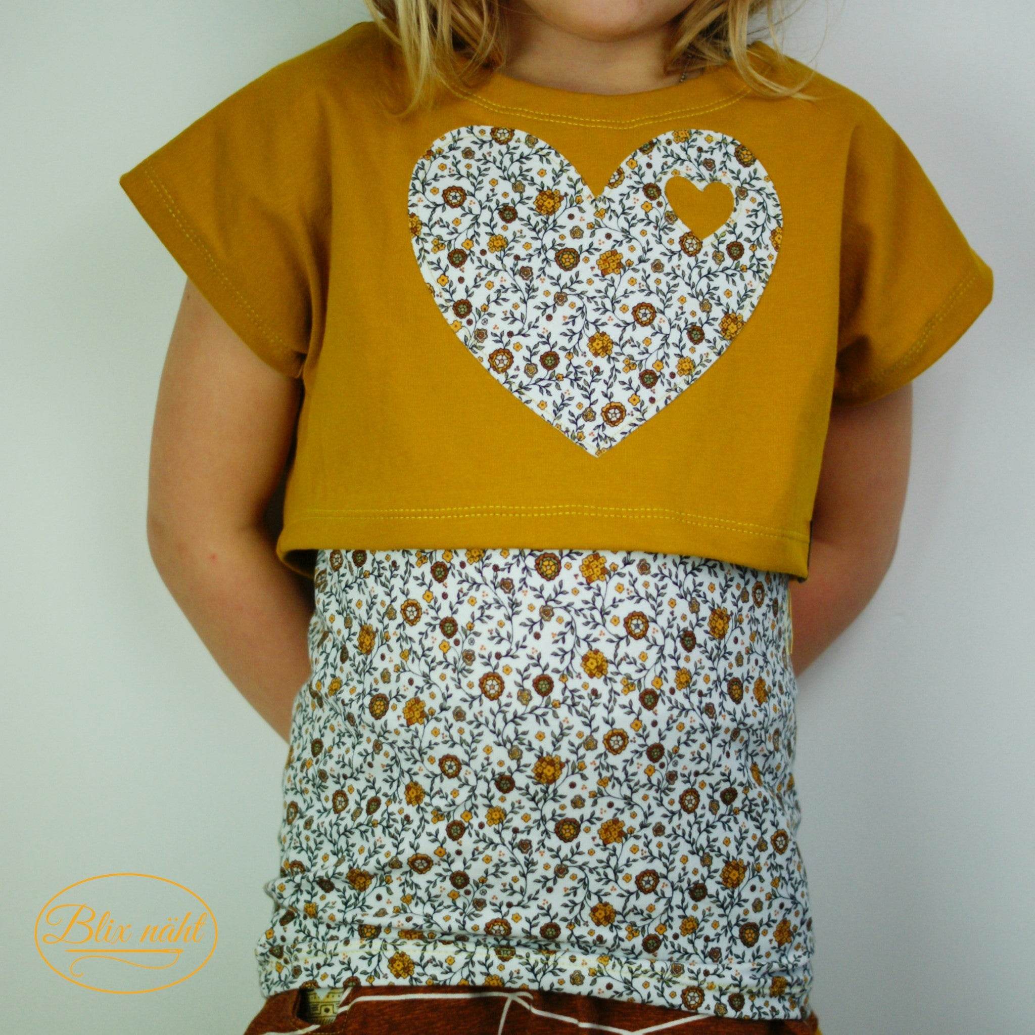 Happy Antonina - Gr 86-164 - Crop Top und Shirts Schnittmuster - Sewando