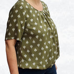 Schnittmuster Betty – Bluse mit Falten & Kellerfalte in 4 Ärmellängen Gr. 34-50 / Bu 80-116 - Sewando