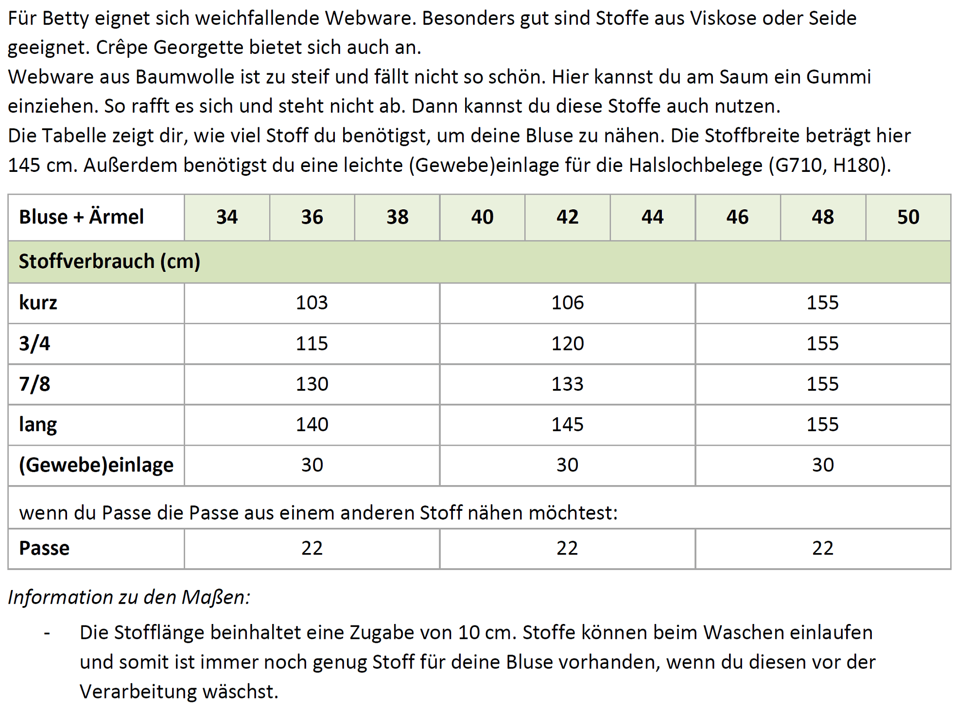 Betty – Bluse mit Falten & Kellerfalte in 4 Ärmellängen Gr. 34-50 / Bu 80-116 - Sewando