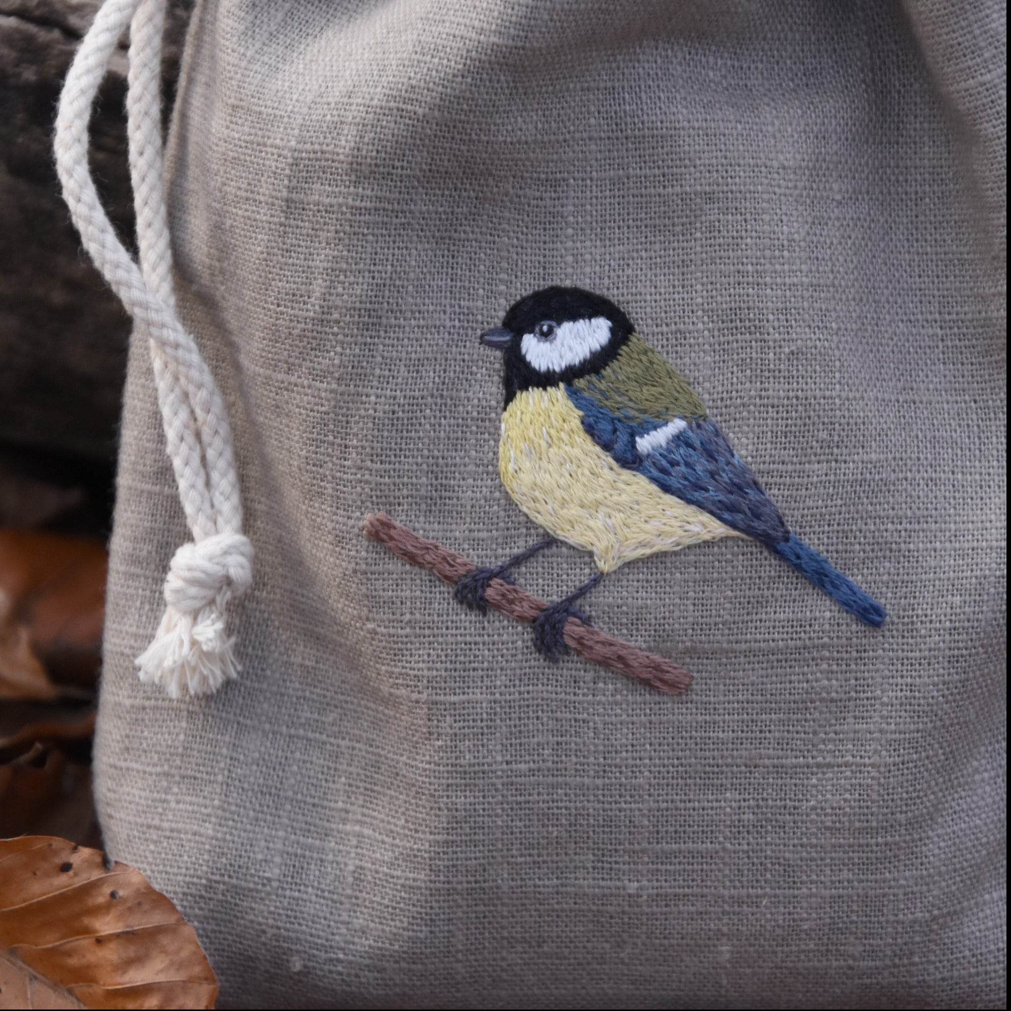 Handstickvorlage BLAUMEISE & KOHLMEISE : - Sewando