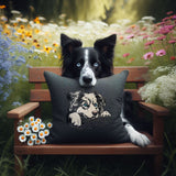 Stickdatei Applikation Australian Shepherd "Bruno"- realistisch - FÜR HELLE & DUNKLE STOFFE