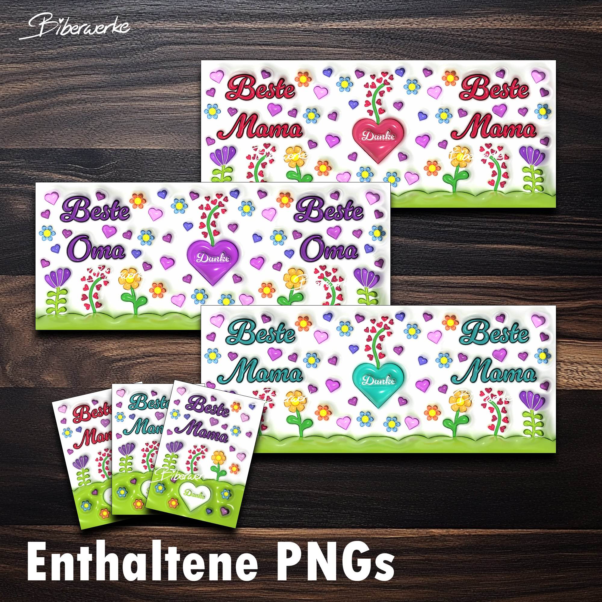 Tassenbanderole Beste Mama | Sublimation | Tassenvorlage für 350ml 11oz Tasse - Sewando