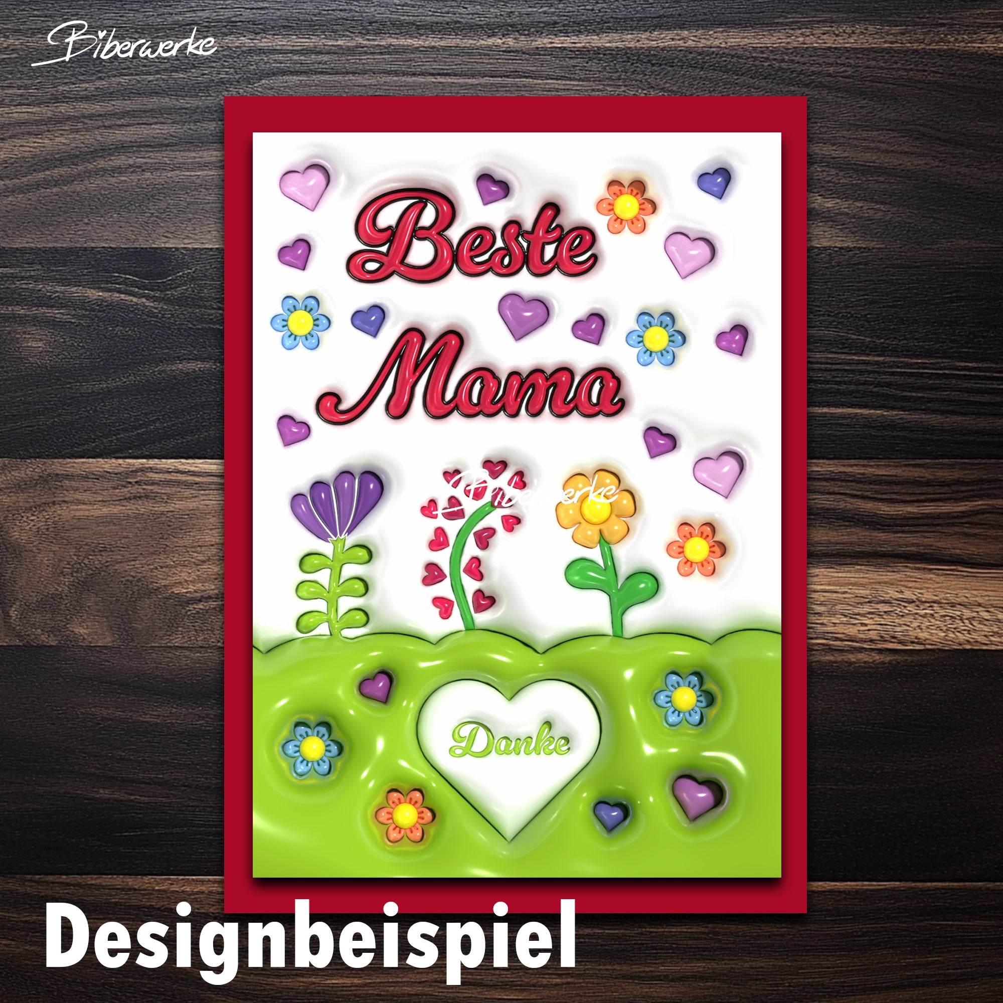 Tassenbanderole Beste Mama | Sublimation | Tassenvorlage für 350ml 11oz Tasse - Sewando