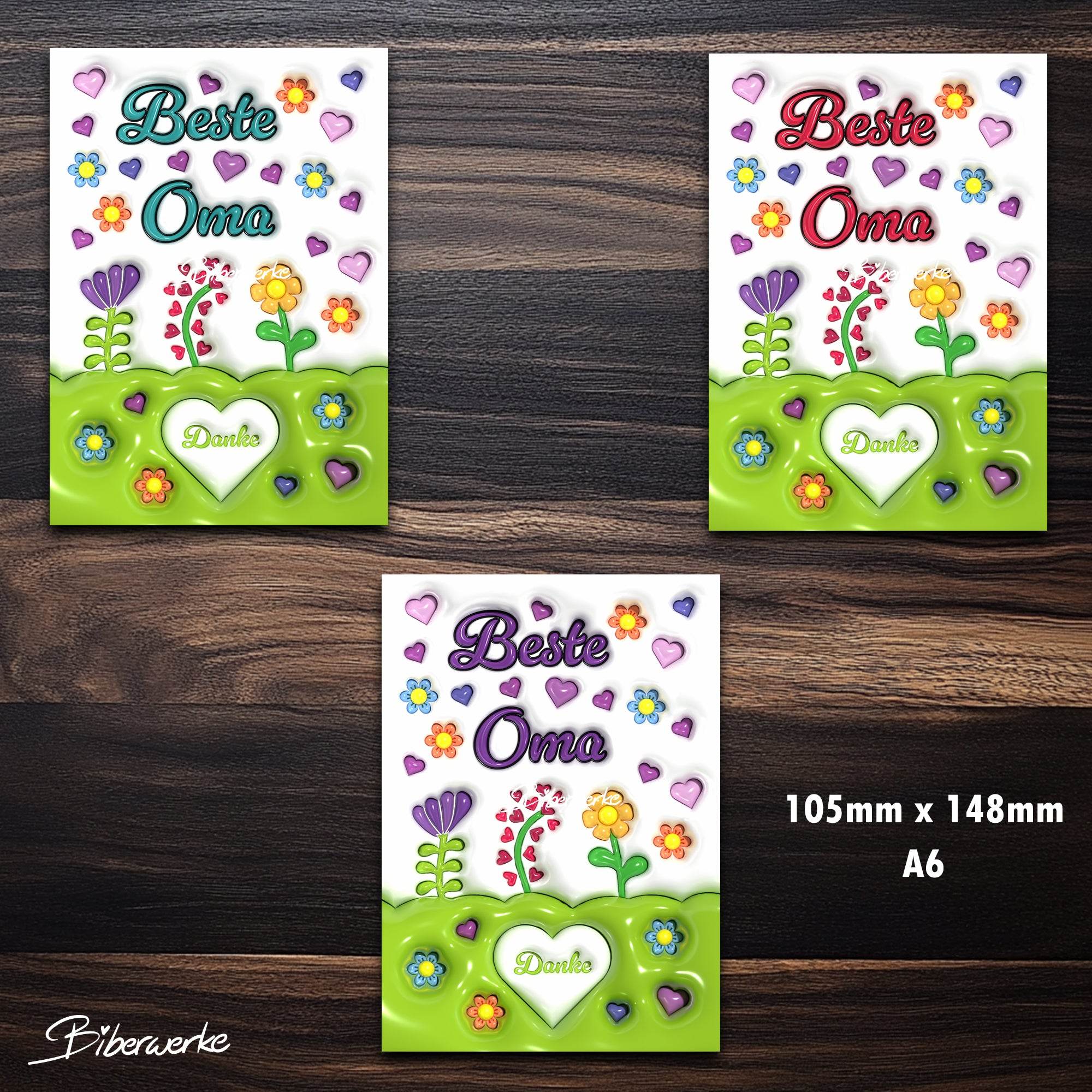 Tassenbanderole Beste Oma | Sublimation | Tassenvorlage für 350ml 11oz Tasse - Sewando