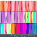 DigiPaper | Rosetten bunt 2 | 16 teiliges Set zum Drucken & Sublimieren - Sewando