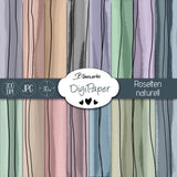 DigiPaper | Rosetten naturell | 16 teiliges Set zum Drucken & Sublimieren - Sewando