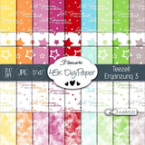 DigiPaper | Teezeit Erweiterung 3 | 45 teiliges Set zum Drucken & Sublimieren - Sewando