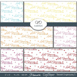 DigiPaper | Teezeit Erweiterung 3 | 45 teiliges Set zum Drucken & Sublimieren - Sewando