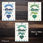 Tassenbanderole Bester Bonus Papa | Sublimation | Tassenvorlage für 350ml 11oz Tasse - Sewando