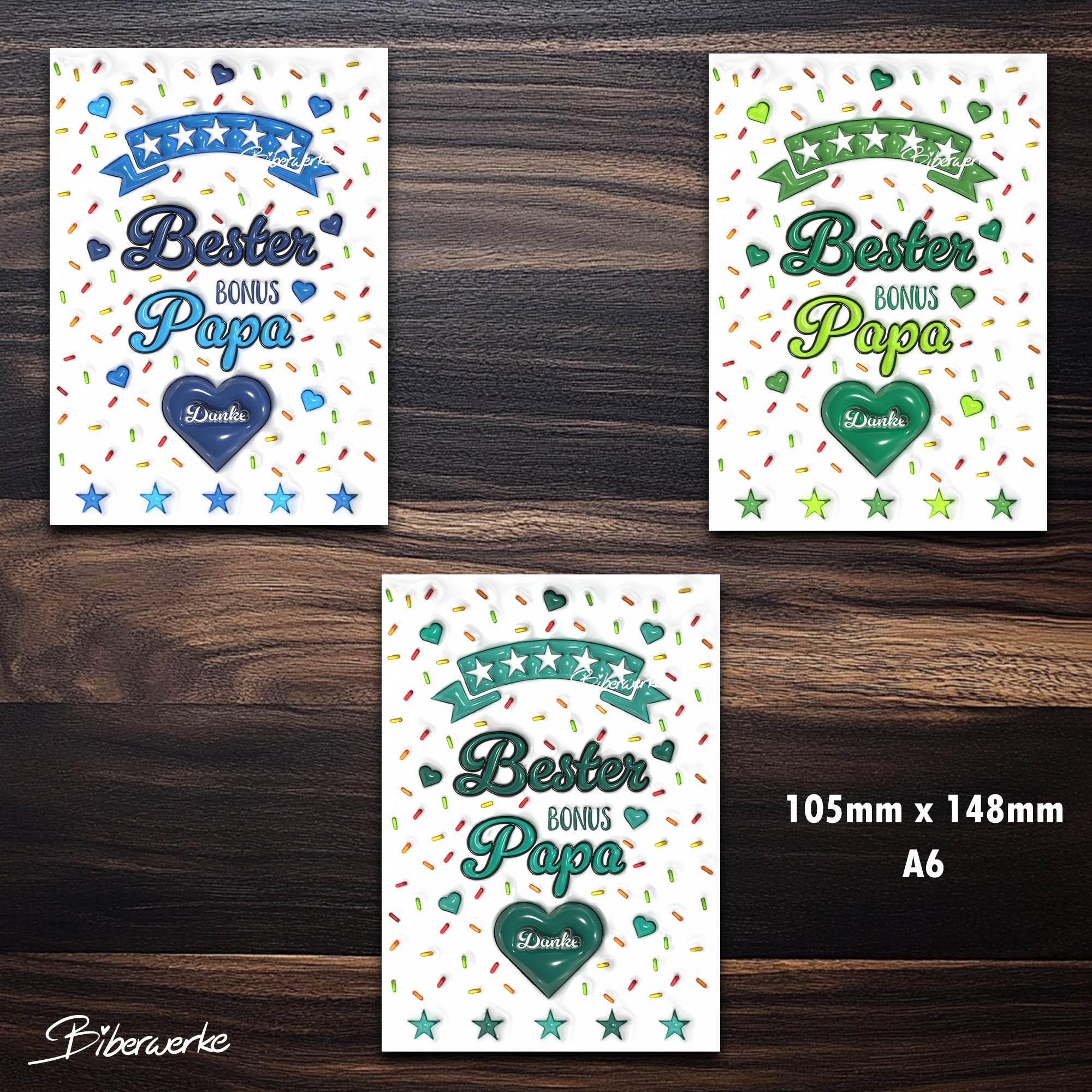 Tassenbanderole Bester Bonus Papa | Sublimation | Tassenvorlage für 350ml 11oz Tasse - Sewando