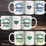Tassenbanderole Bester Bonus Papa | Sublimation | Tassenvorlage für 350ml 11oz Tasse - Sewando