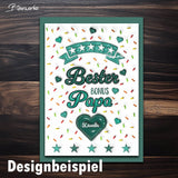 Tassenbanderole Bester Bonus Papa | Sublimation | Tassenvorlage für 350ml 11oz Tasse - Sewando