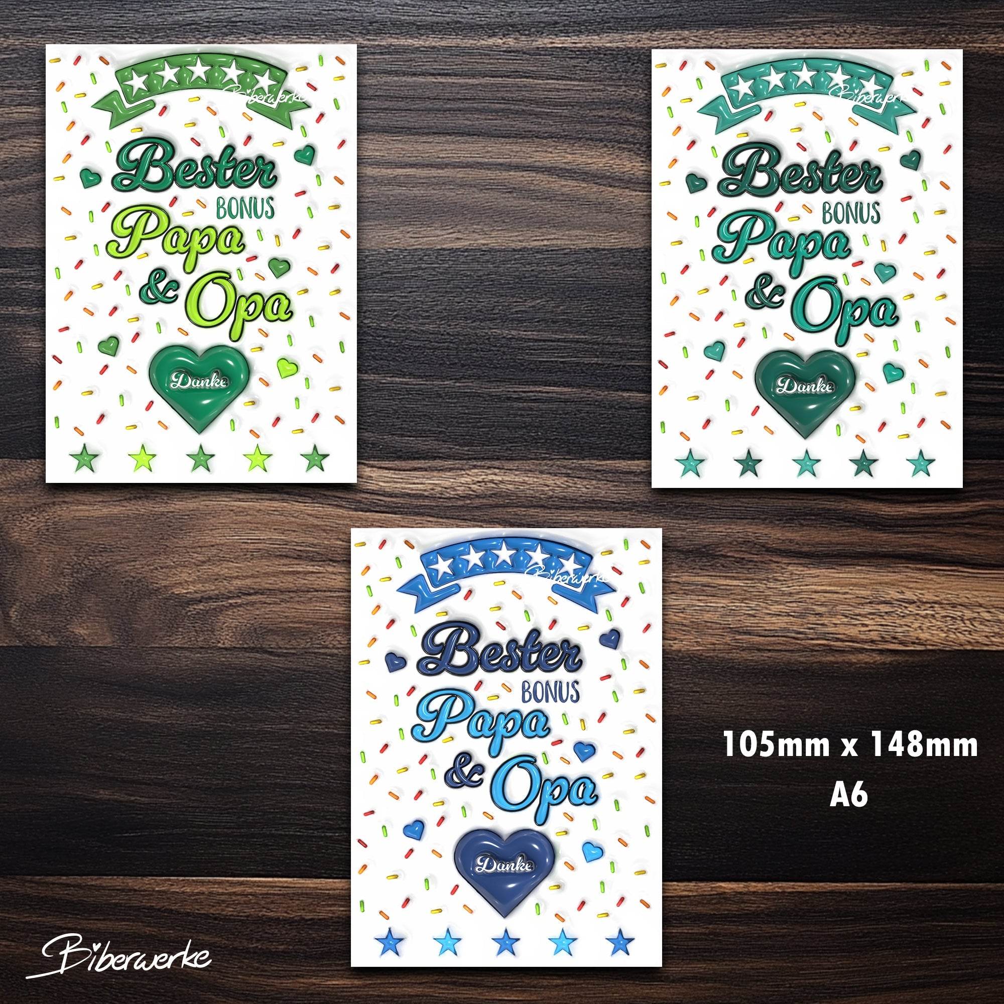 Tassenbanderole Bester Bonus Papa & Opa | Sublimation | Tassenvorlage für 350ml 11oz Tasse - Sewando