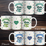 Tassenbanderole Bester Bonus Papa & Opa | Sublimation | Tassenvorlage für 350ml 11oz Tasse - Sewando