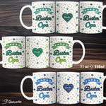 Tassenbanderole Bester Opa | Sublimation | Tassenvorlage für 350ml 11oz Tasse - Sewando