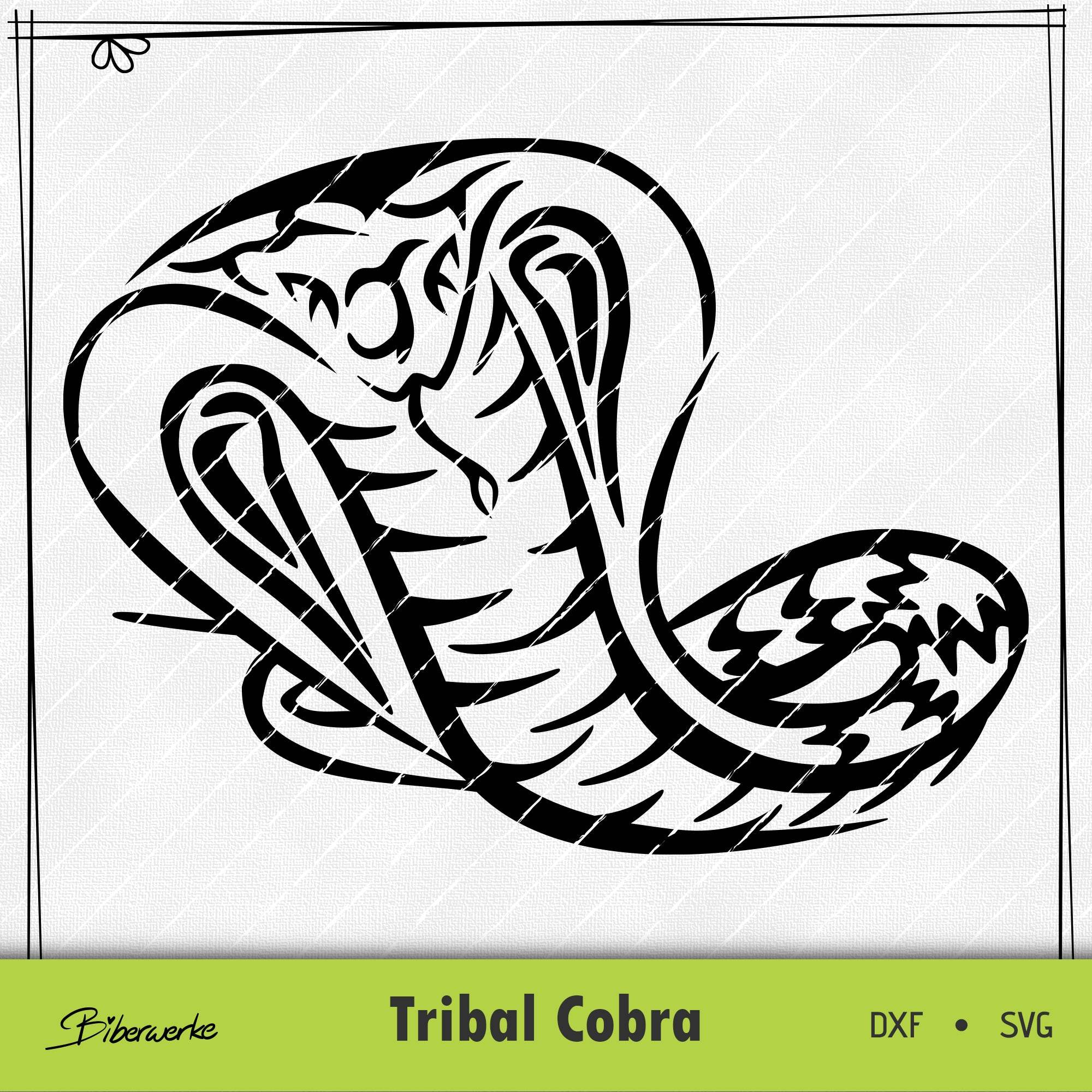 Plotterdatei Tribal Cobra - Sewando