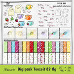 DigiPack Teezeit | 82 teiliges Set zum Drucken & Sublimieren - Sewando