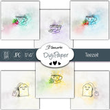 DigiPack Teezeit | 82 teiliges Set zum Drucken & Sublimieren - Sewando