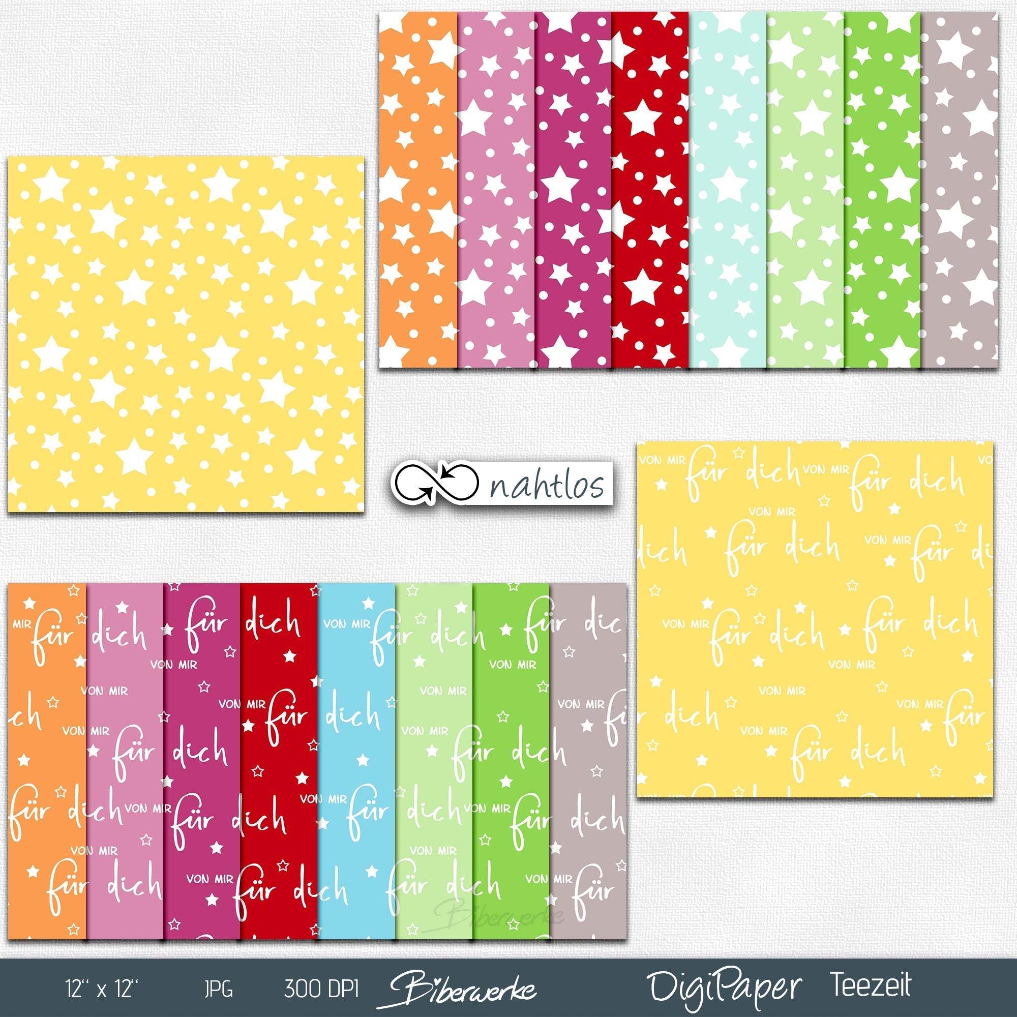 DigiPack Teezeit | 82 teiliges Set zum Drucken & Sublimieren - Sewando