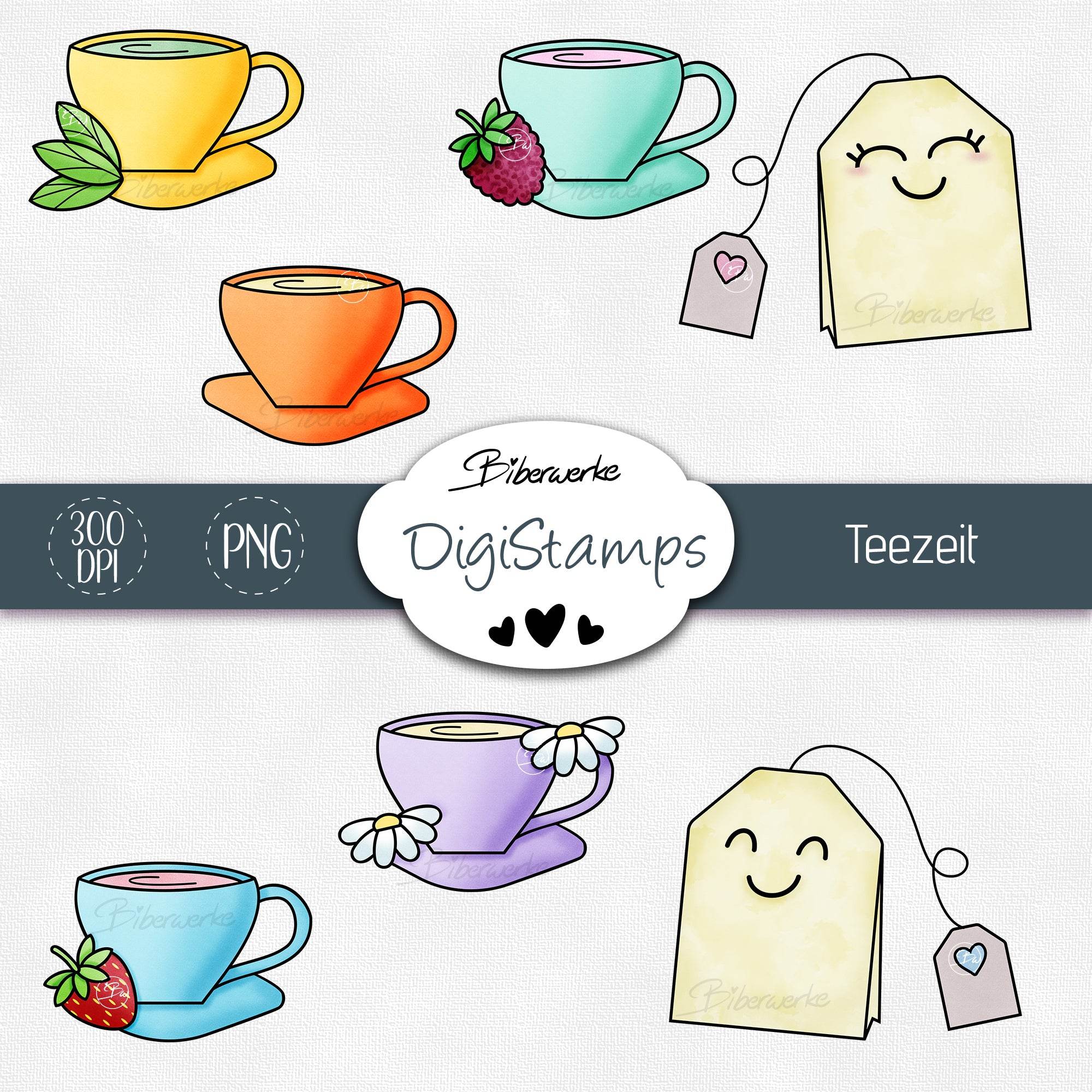 DigiPack Teezeit | 82 teiliges Set zum Drucken & Sublimieren - Sewando
