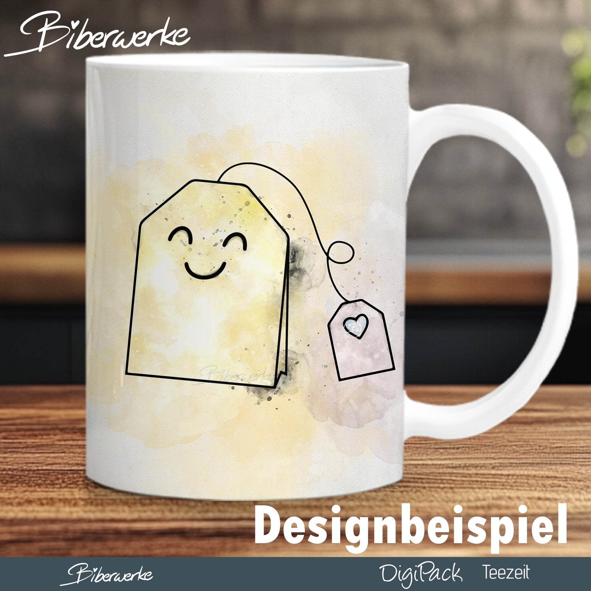 DigiPack Teezeit | 82 teiliges Set zum Drucken & Sublimieren - Sewando
