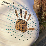 Plotterdatei Hand mit Strass Strassschablone - Sewando