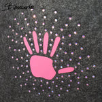 Plotterdatei Hand mit Strass Strassschablone - Sewando