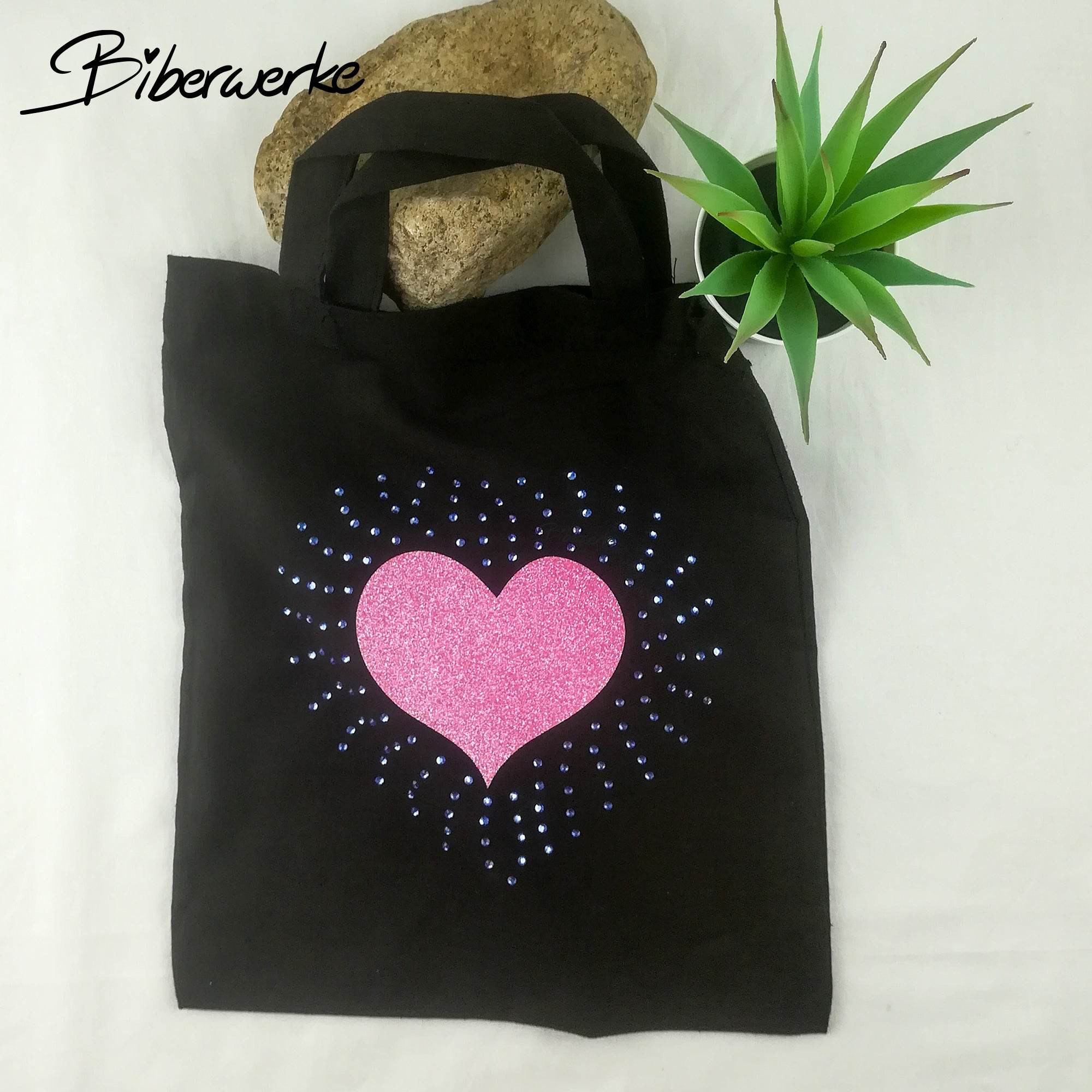 Plotterdatei Herz mit Strass - Sewando