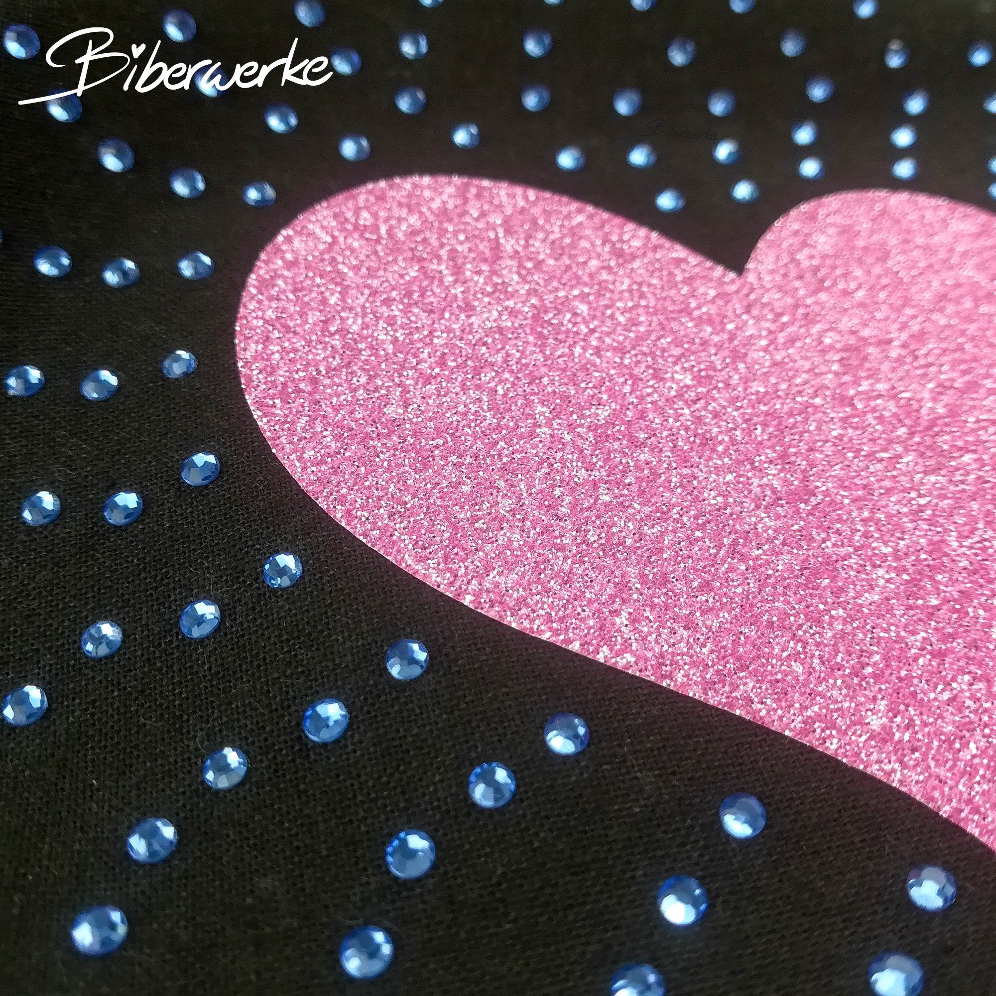 Plotterdatei Herz mit Strass - Sewando