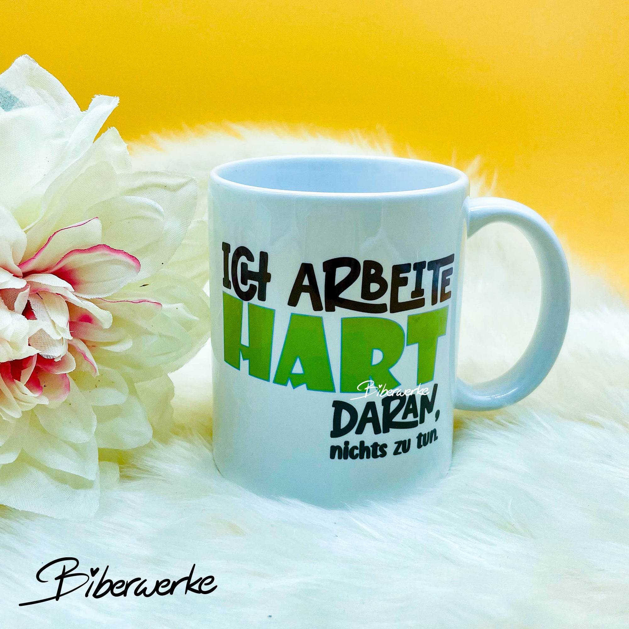 Plotterdatei Ich arbeite hart daran - Sewando