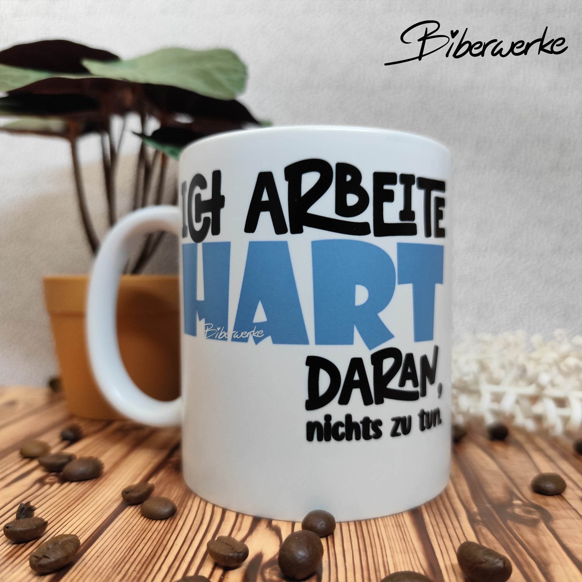 Plotterdatei Ich arbeite hart daran - Sewando
