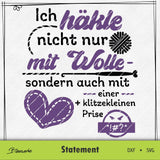 Plotterdatei Ich häkle nicht nur mit Wolle - Sewando
