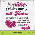 Plotterdatei Ich nähe nicht nur mit Faden - Sewando