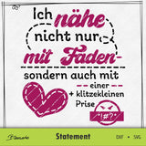 Plotterdatei Ich nähe nicht nur mit Faden - Sewando