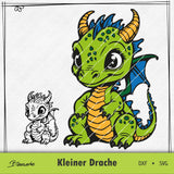 Plotterdatei kleiner Drache - Sewando