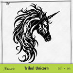 Plotterdatei Tribal Unicorn - Sewando